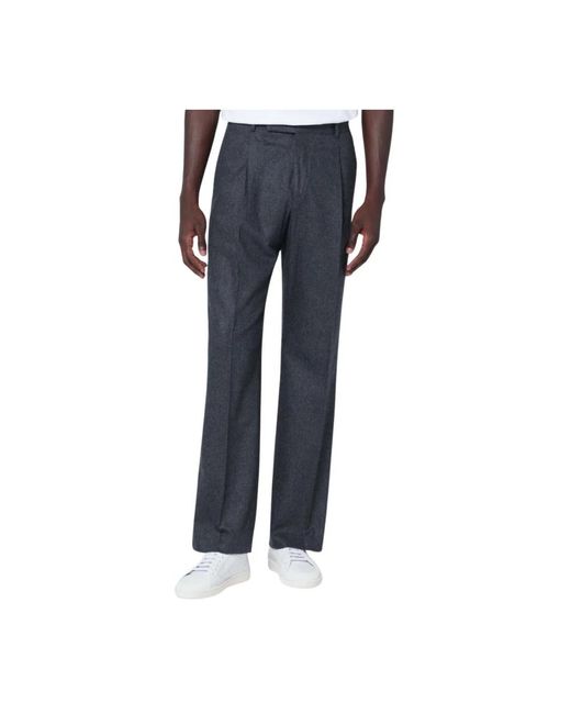 PT Torino Blue Straight Trousers for men