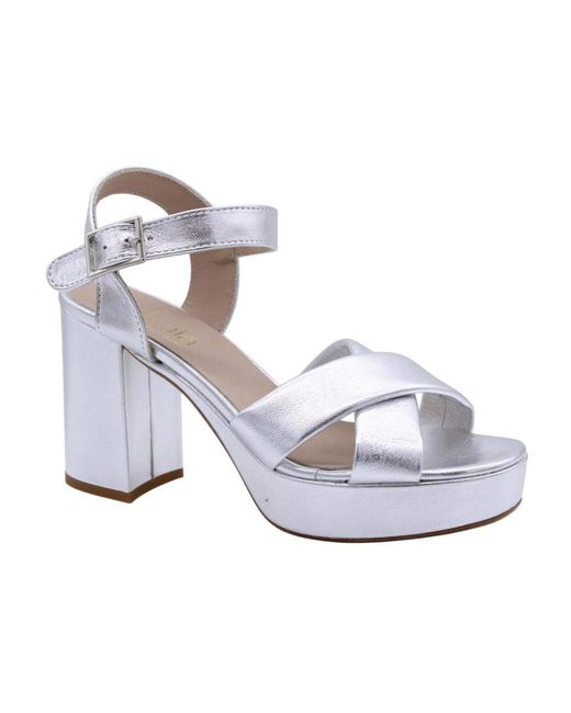 E mia Metallic High Heel Sandals