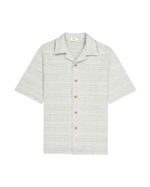 NN07 White Short Sleeve Shirts for men