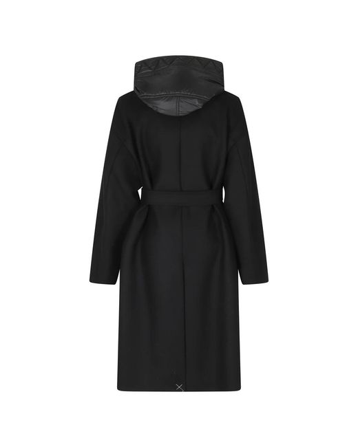 Fay Black Belted Coats