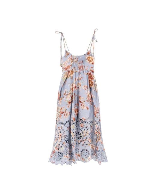 Zimmermann Kleedjes ,Veelkleurig ,Katoen Awaken Picnic Dress in het Blue