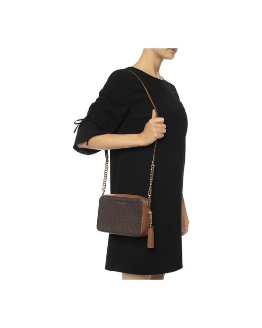 Michael Kors Brown Jet set schultertasche