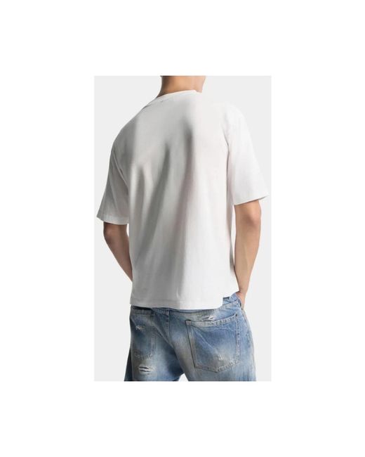 DSquared² Logo Rebels T-Shirt in het Blue voor heren