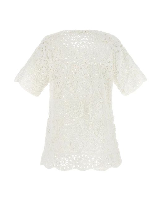 Comme des Garçons White T-Shirts