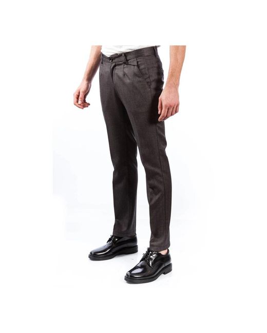 Alessandro Dell'acqua Black Slim-Fit Trousers for men