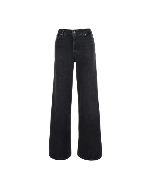 FRAME Black Wide Jeans