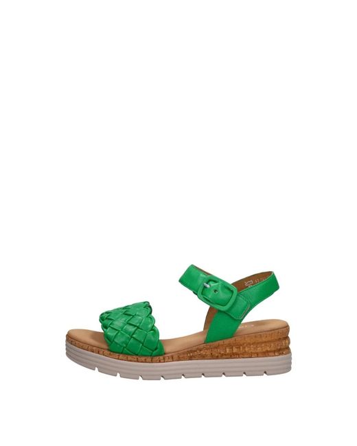 Gabor Schoenen ,Groen ,Sandalen Plat in het Green