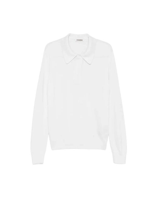 Jil Sander White Polo Shirts for men