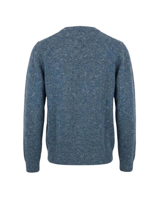 Drumohr Blue Round-Neck Knitwear for men