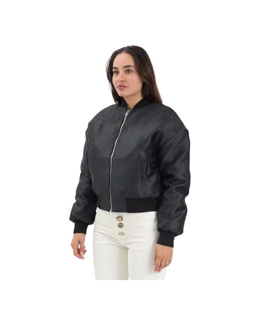 Marcelo Burlon Black Bomber Jackets