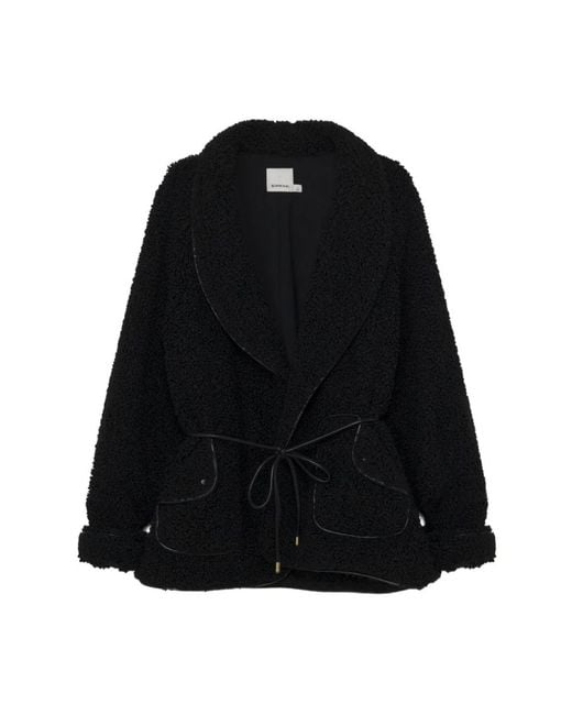 Jonathan Simkhai Faux Fur & Shearling Jackets in het Black