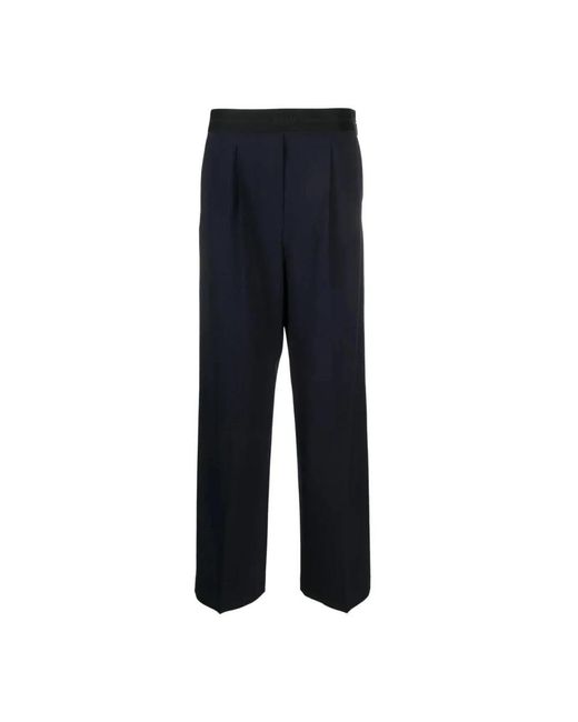 MSGM Blue Wide Trousers