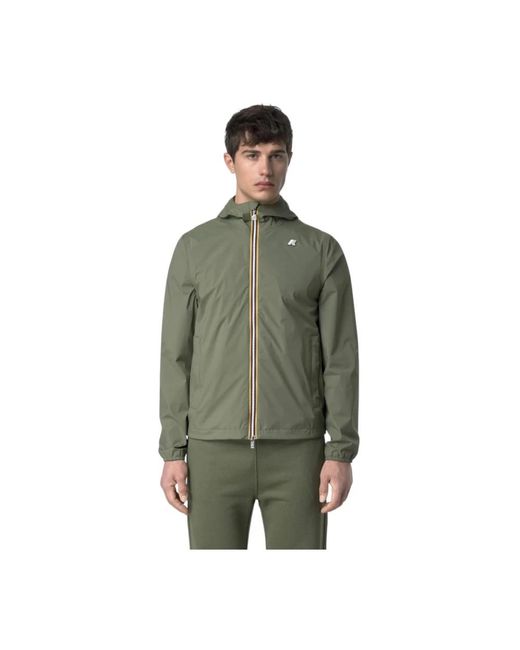K-Way Green Rain Jackets for men
