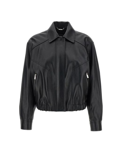 Versace Black Leather Jackets