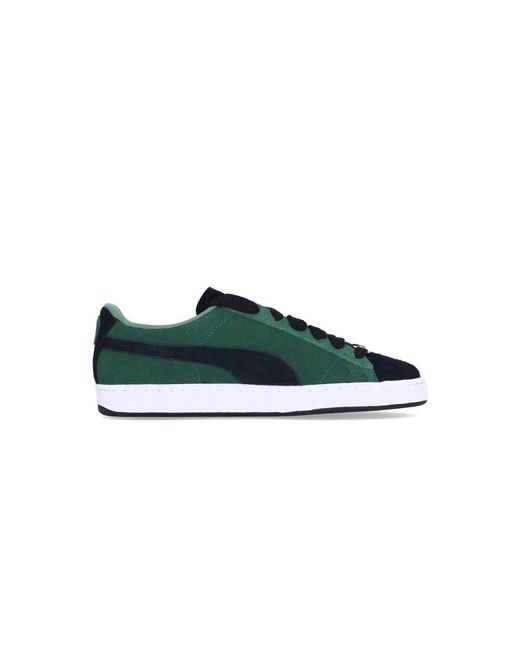 PUMA Wildleder low sneaker weiß/nacht in Blue für Herren