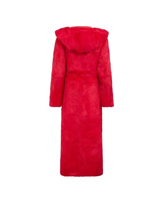 Philosophy Di Lorenzo Serafini Red Belted Coats