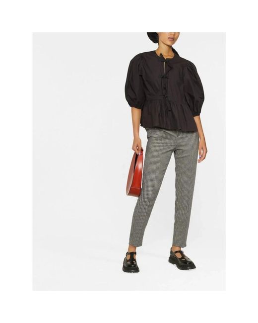 Ganni Black Blouses