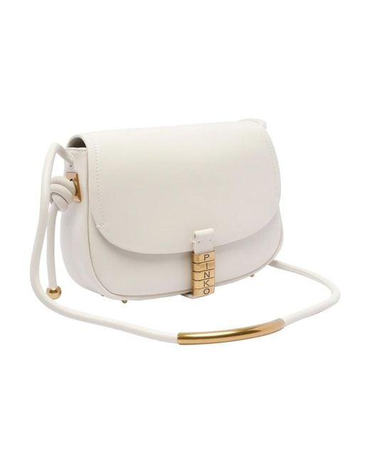Pinko White Cross Body Bags