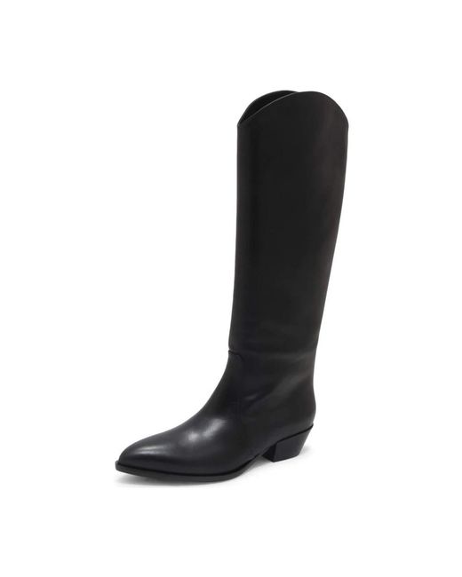 Sergio Levantesi Black Cowboy & Biker Boots