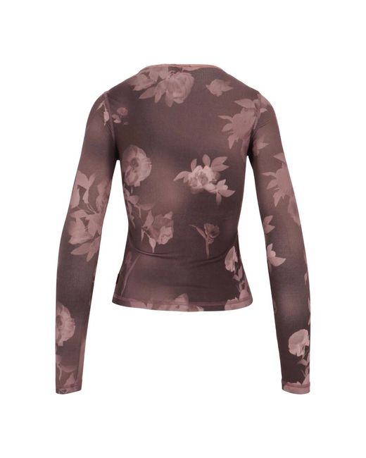 DIESEL Pink Long Sleeve T-Shirts