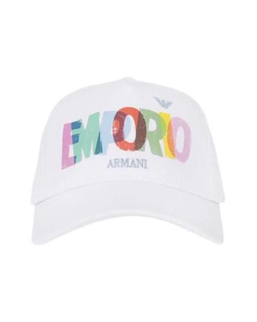 Emporio Armani White Hats & Caps