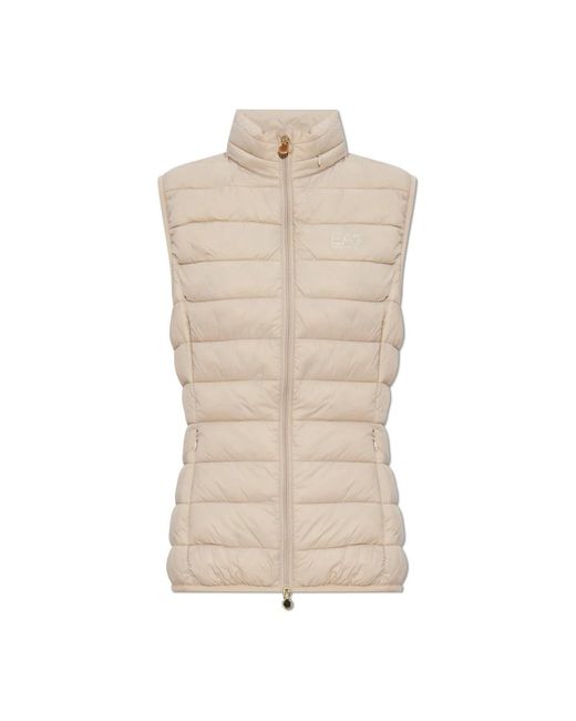 EA7 Jassen ,Leer Geïsoleerd Vest in het Natural