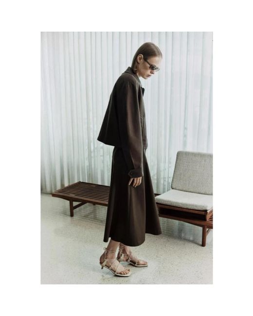 Vince Brown Midi Skirts