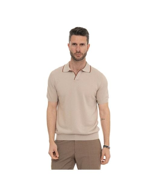 Gran Sasso Natural Polo Shirts for men