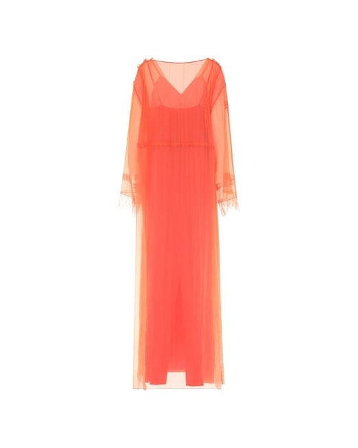Maxi Dresses Alberta Ferretti de color Red