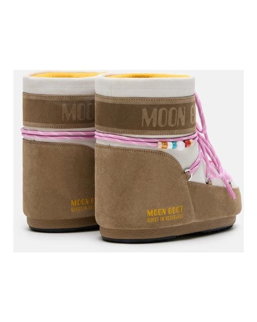 Moon Boot Pink Icon Low