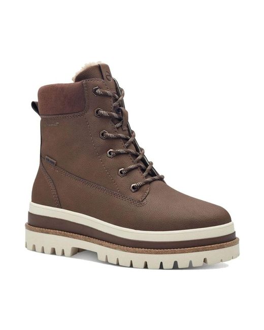 Lace-Up Boots Tamaris de color Brown