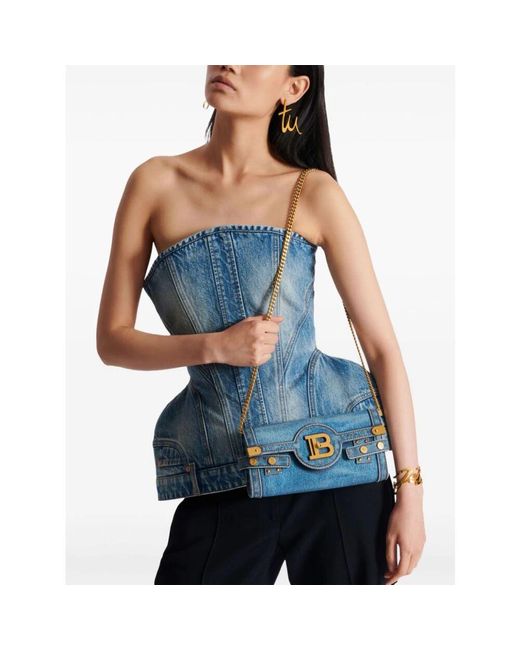 Balmain Blue Beutel B Buzz 23
