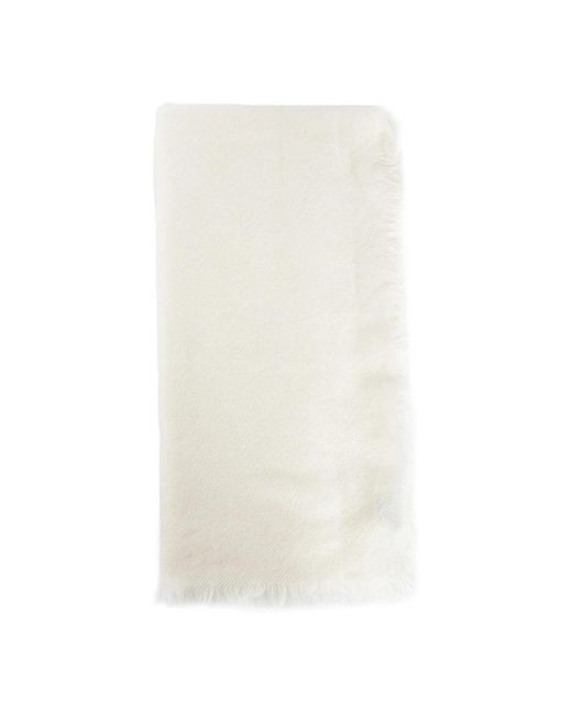 Destin Cashmere Strick Fransen Pullover in White für Herren