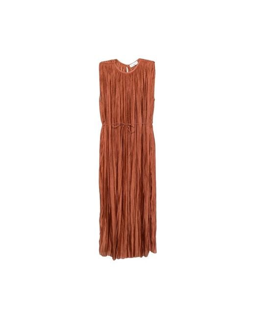 Roberto Collina Brown Maxi Dresses