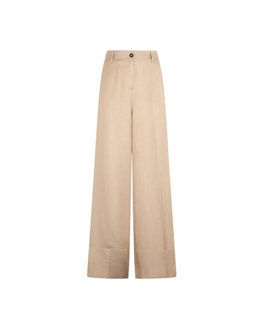 Liu Jo Natural Viskose Leinen Hose