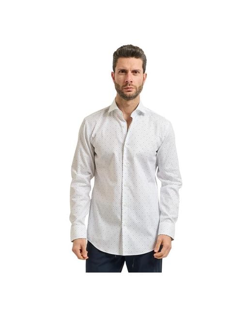 Boss White Formal Shirts for men