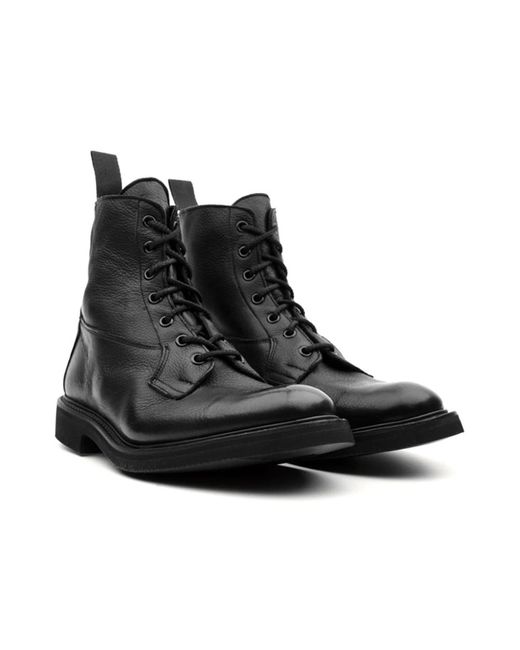 Tricker's Black Lace-Up Boots for men