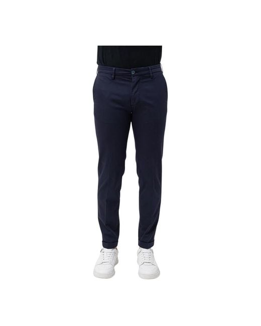 Re-hash Blue Slim-Fit Trousers for men