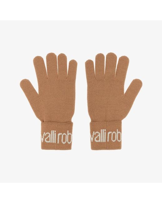 Roberto Cavalli Brown Gloves
