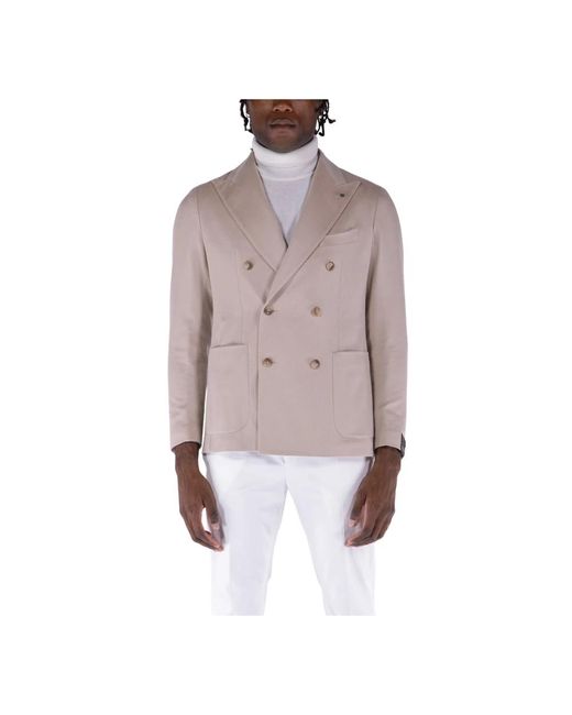 Tagliatore Montecarlo Jacke in Pink für Herren