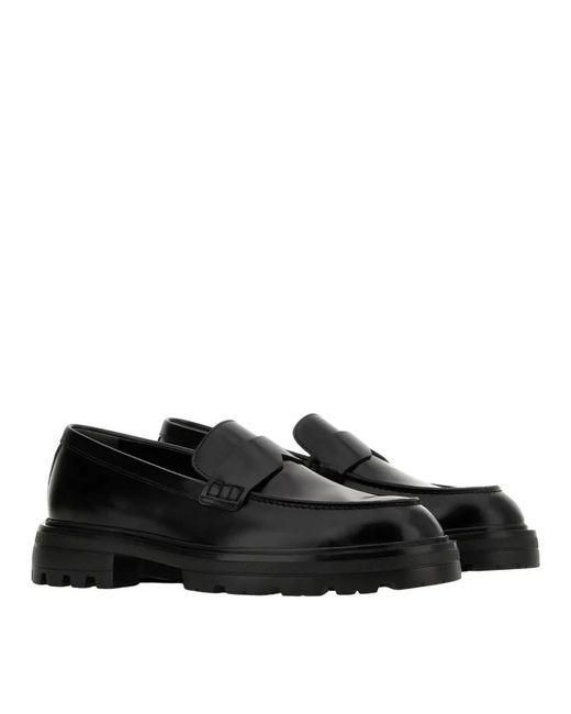 Hogan Black Sophisticated Penny Loafers for men