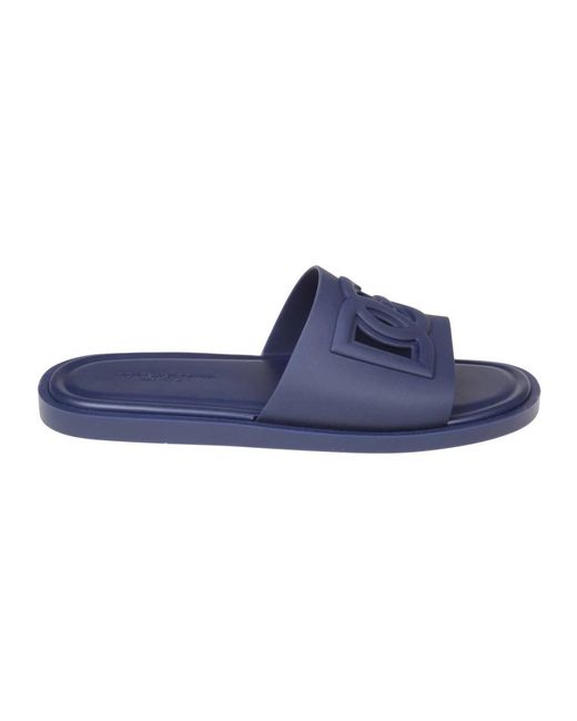 Dolce & Gabbana Blue Sliders for men