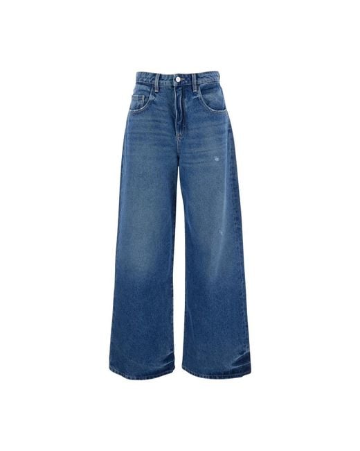 Wide Leg Jeans ICON DENIM de color Blue