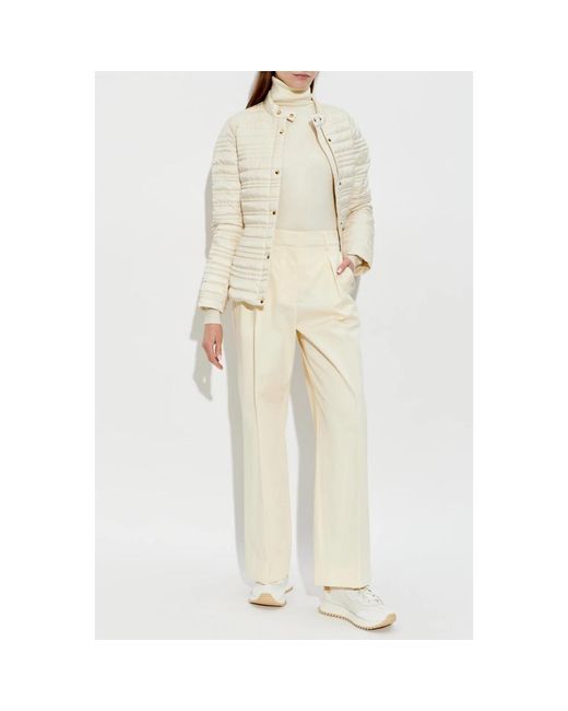 Moncler Natural Straight Trousers