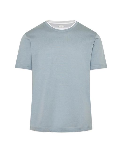 T-Shirts Eleventy de hombre de color Blue