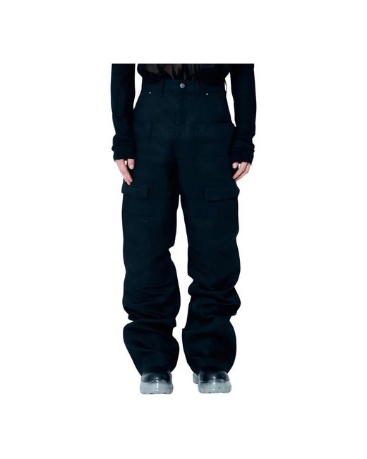 Rick Owens Cargo-hose mit struktur in Blue für Herren