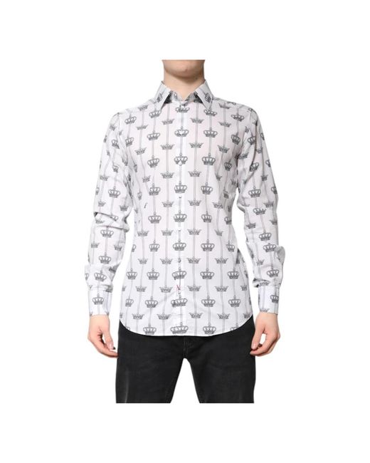 Dolce & Gabbana White Casual Shirts for men