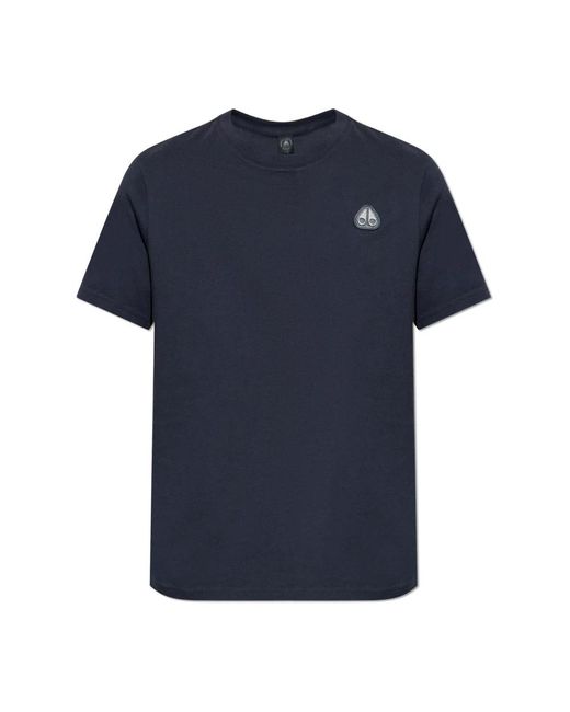T-Shirts di Moose Knuckles in Blue da Uomo