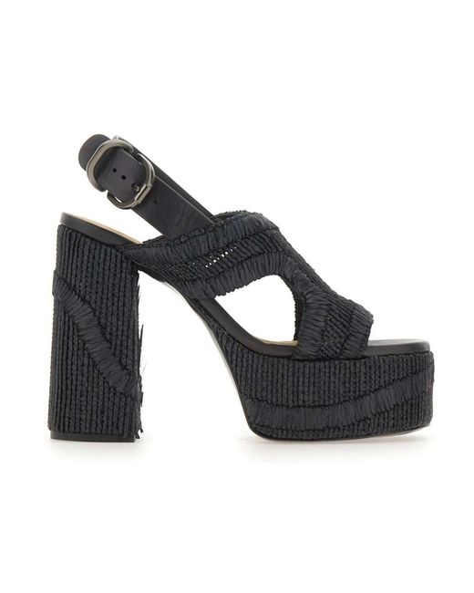 Castaner Black High Heel Sandals