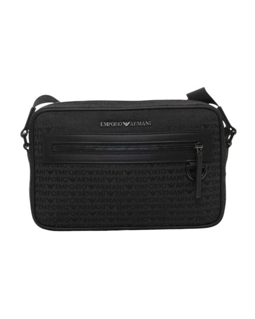 Emporio Armani Black Cross Body Messenger for men